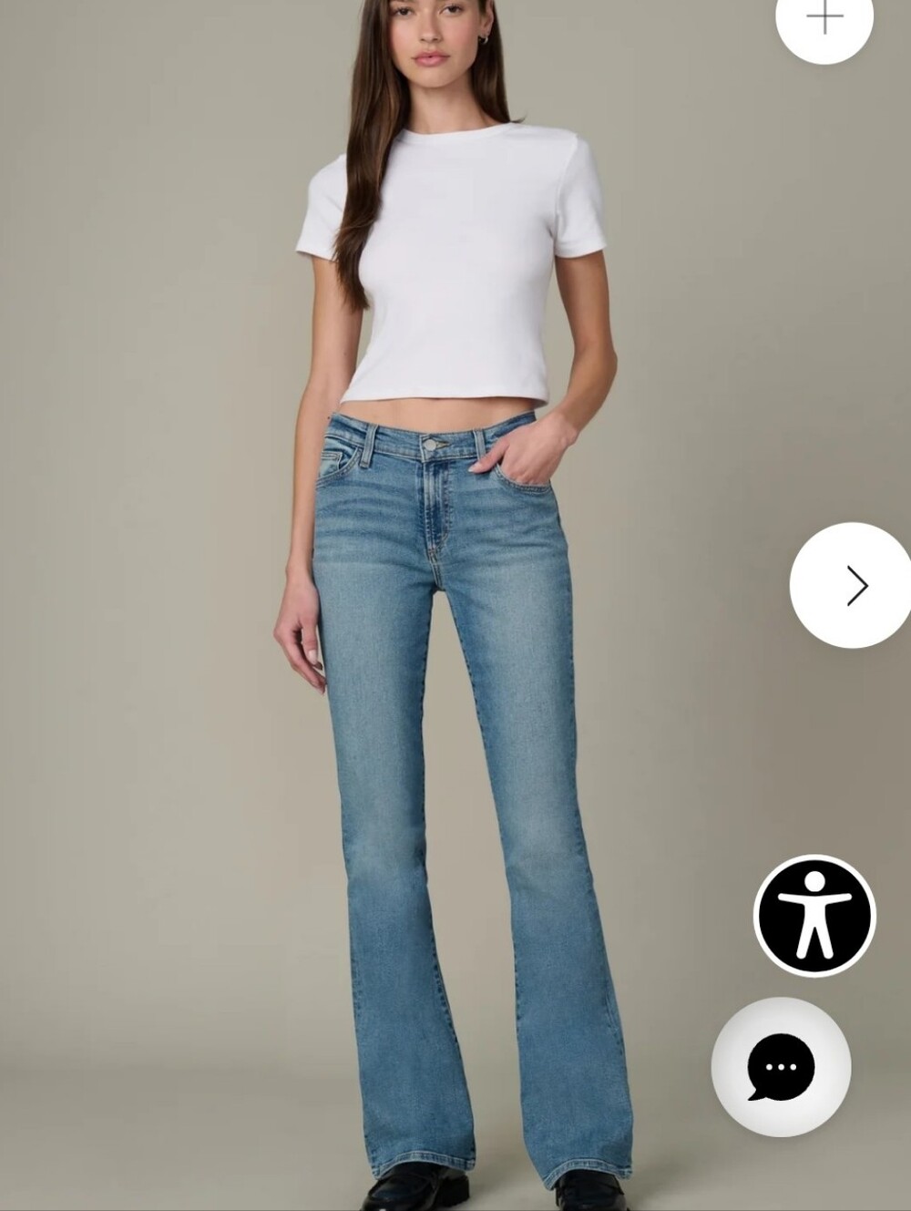 Joe's Jeans Mid Rise Bootcut Jeans in Medium Blue Wash-29